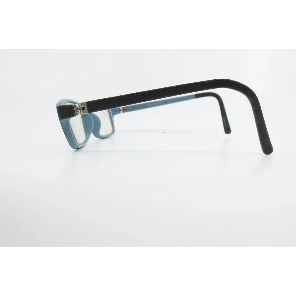 Adolfo Sport Pitcher BK/BL Black Blue Rectangular Eyeglass Frames 48-15-125